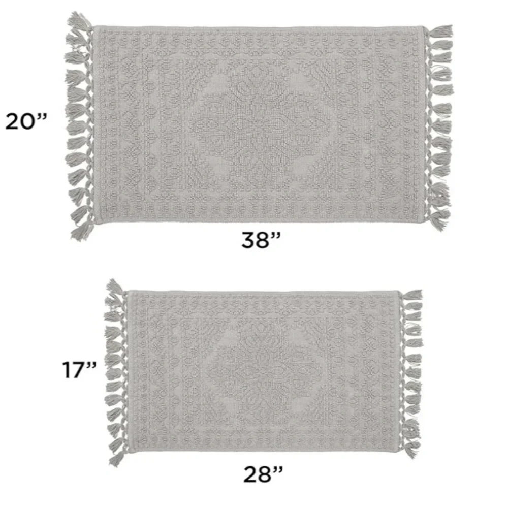 French Connection Set of two Bathroom Rugs